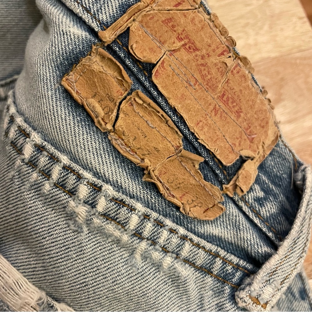Vintage 90s Levis Grateful Dead Patchwork Hippie Festival Jeans - Picture 11 of 13